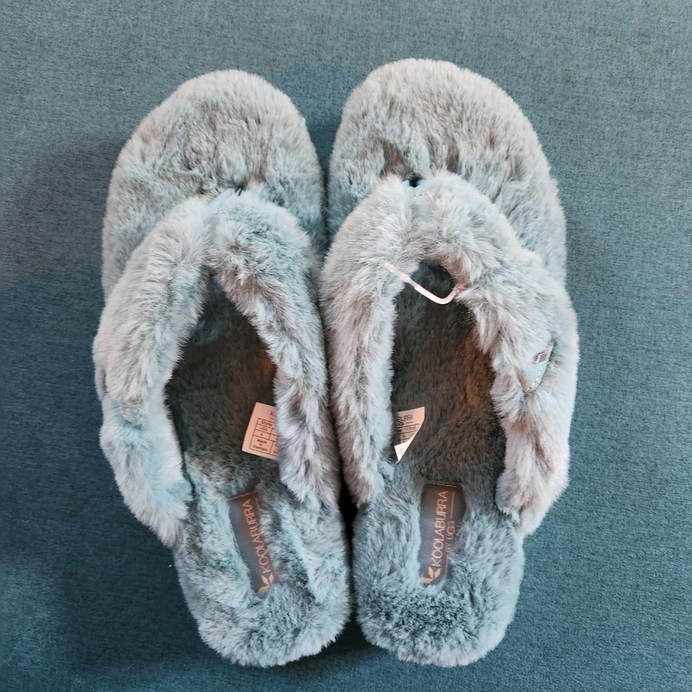 Blue UGG slippers